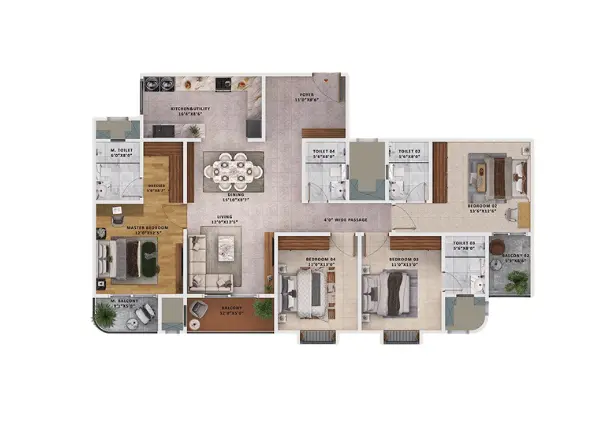 Sattva Vasanta Skye Floor Plan